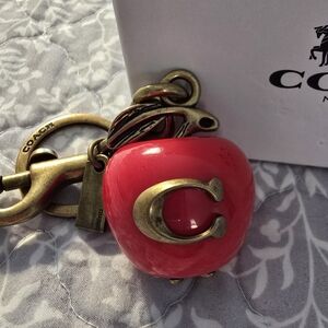 Coach Red Apple Charm